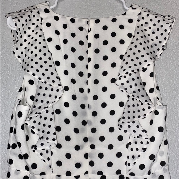 NWT BCBGMaxAzria Eve Polka Dot Dress - Picture 5 of 7